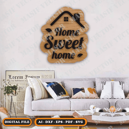 FREE Vector Files - Home Sweet Home - Vector Files - Masif Vector