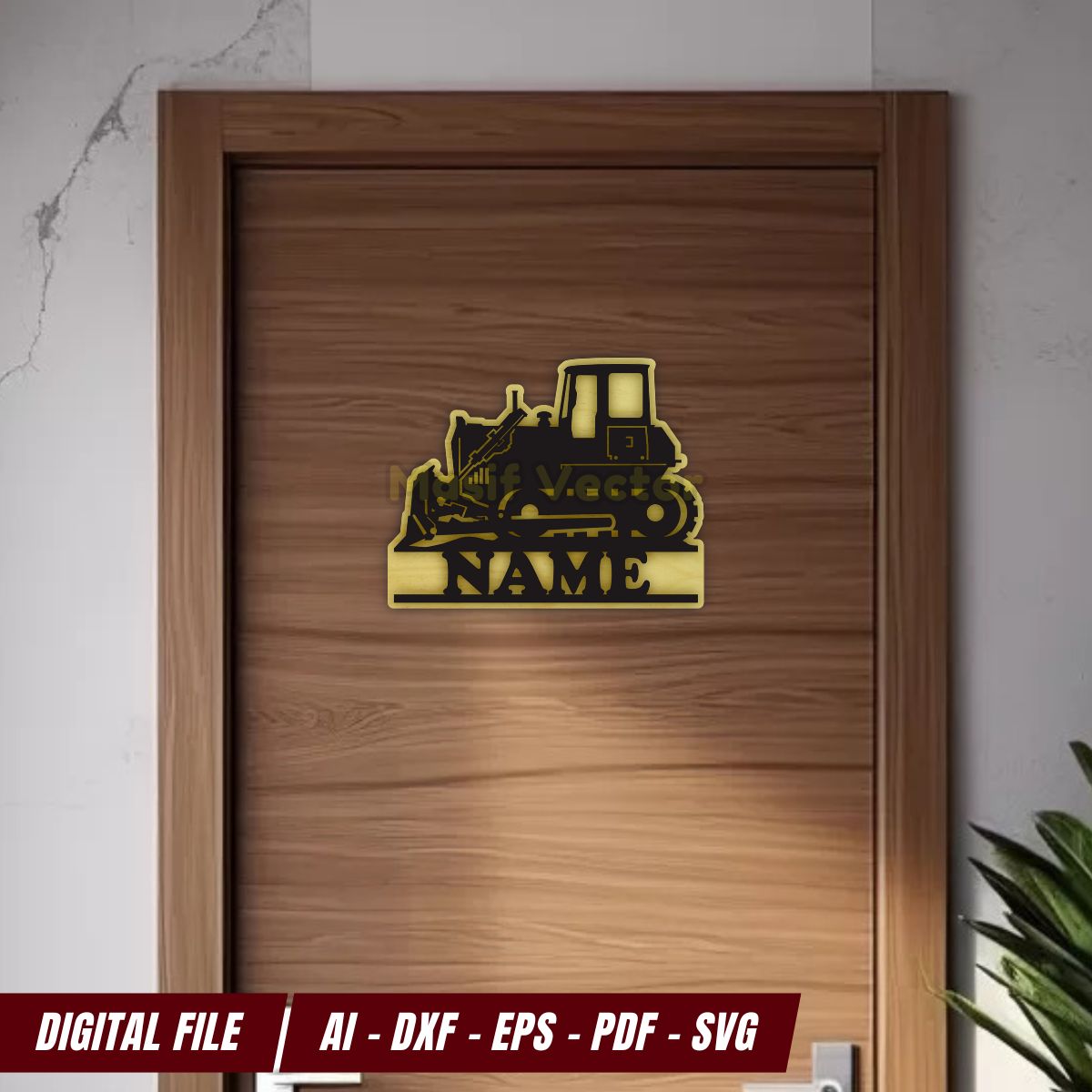 Enhance children space with our wall art bulldozer silhouette. This laser cut file, dual-layered design is ideal for laser cutting and perfect for a children room. Available in AI, DXF, EPS, PDF, SVG. Perfect for wall art home decor!