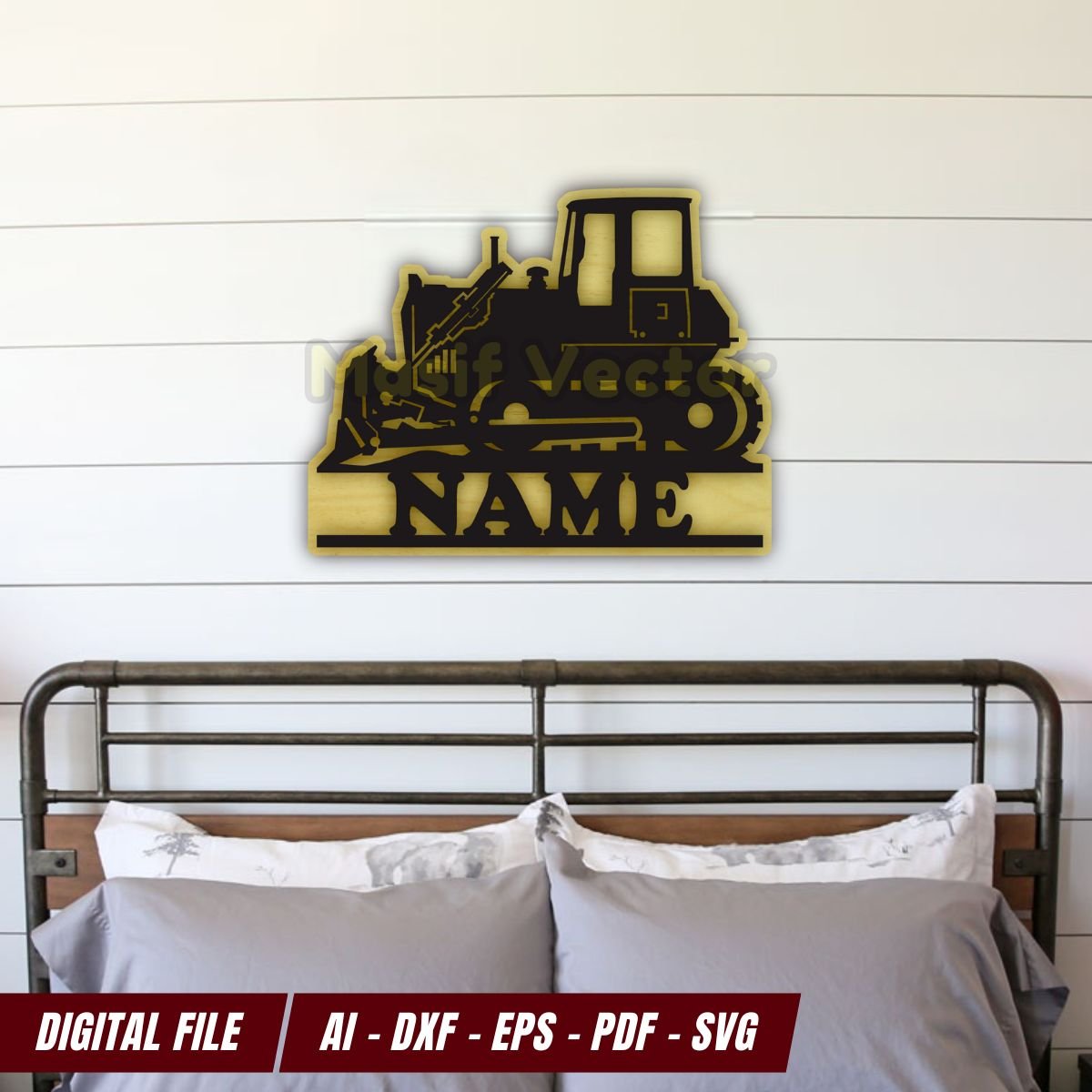 The bulldozer design is fun and eye-catching, adding a unique aesthetic to any room. Perfect for kids who love construction vehicles.