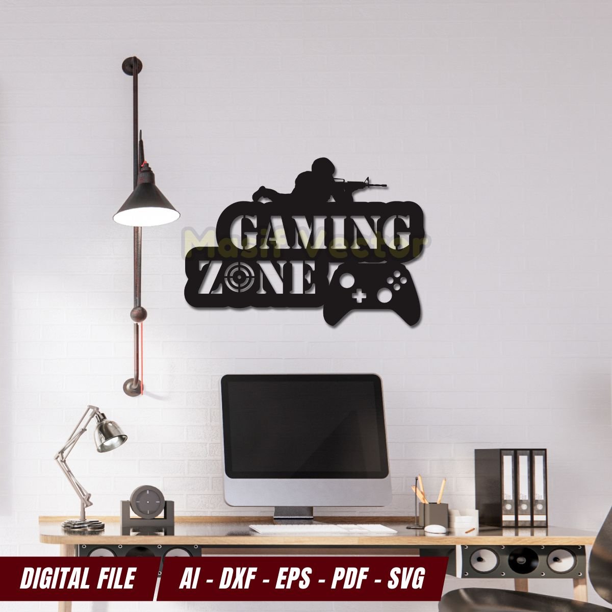 Transform any room into the ultimate gaming zone with our Wall Decor - Gaming Zone War.