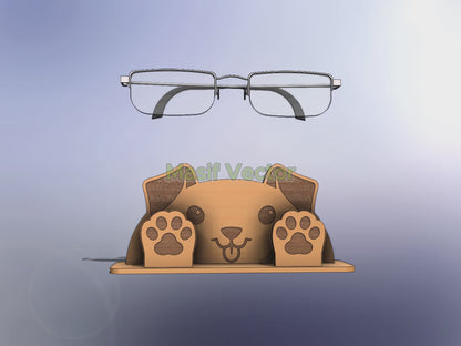 Get our adorable Dog-Shaped Wooden Eyeglass Holder laser cut files, perfect for DIY and craft lovers. Easy to assemble with a video guide, ideal for 3mm material thickness. Download SVG, DXF, AI, EPS, and PDF files for custom decor or gift ideas!