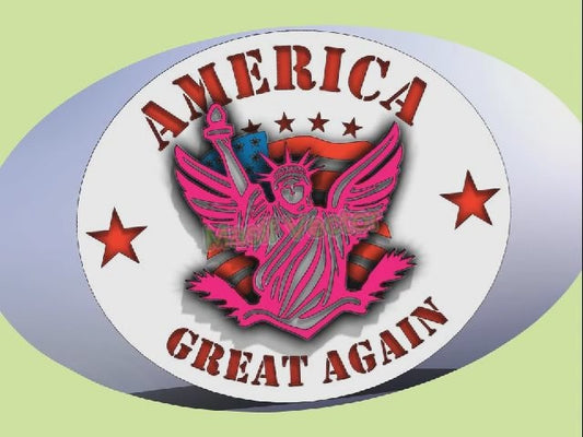 Laser Cut Files - Multilayer America Great Again