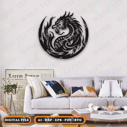 Vector Files - Mythical Dragon - Vector Files - Masif Vector